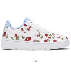Air Force 1 White GS Cherry! SPECIAL EDITION